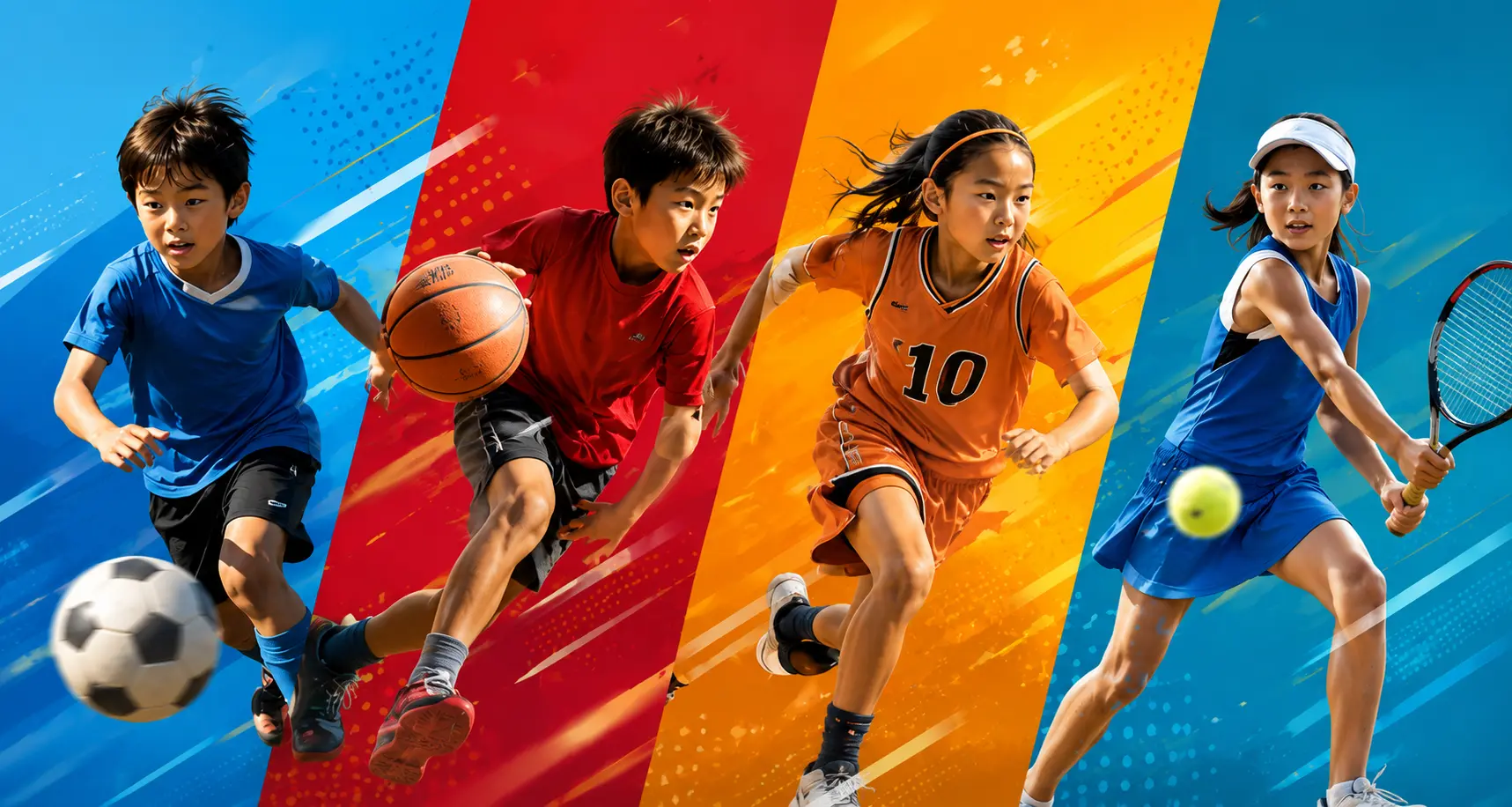 スポーツをする子どもたち